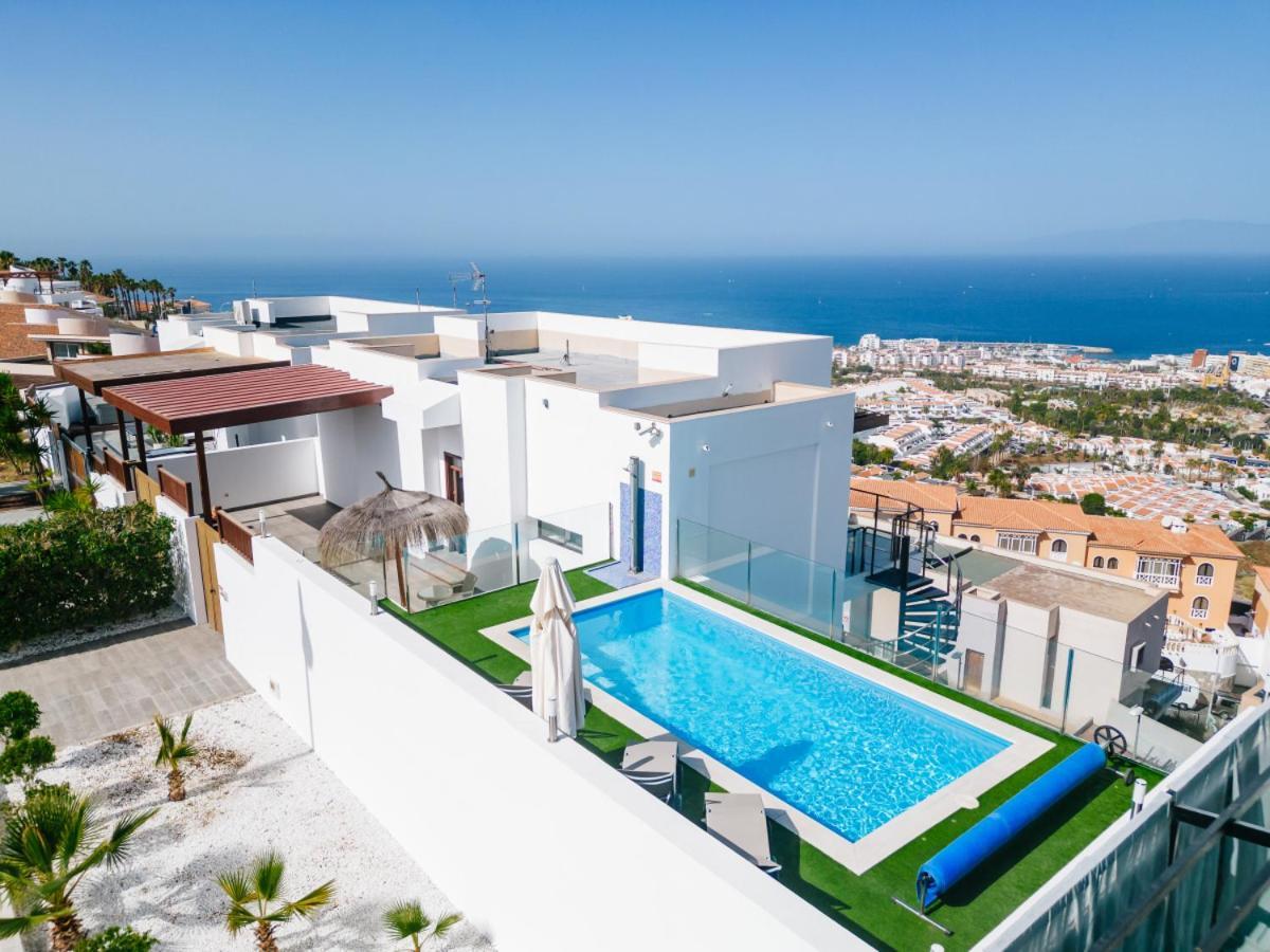 Sunset White Villa - Ocean View, Jakuzzi, Heated Pool, Air-Conditioning, Grill Playa de las Americas  Exterior foto
